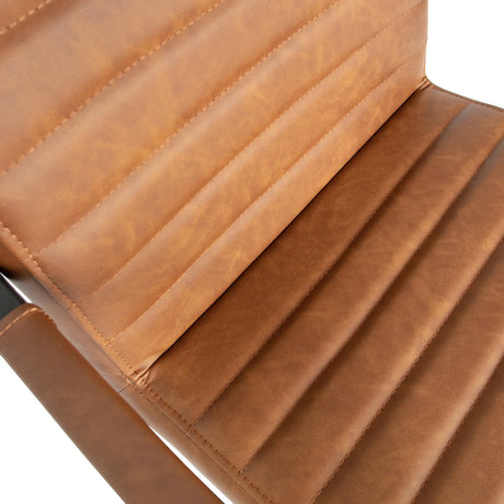 WOOOD, Bas matstol PU Cognac