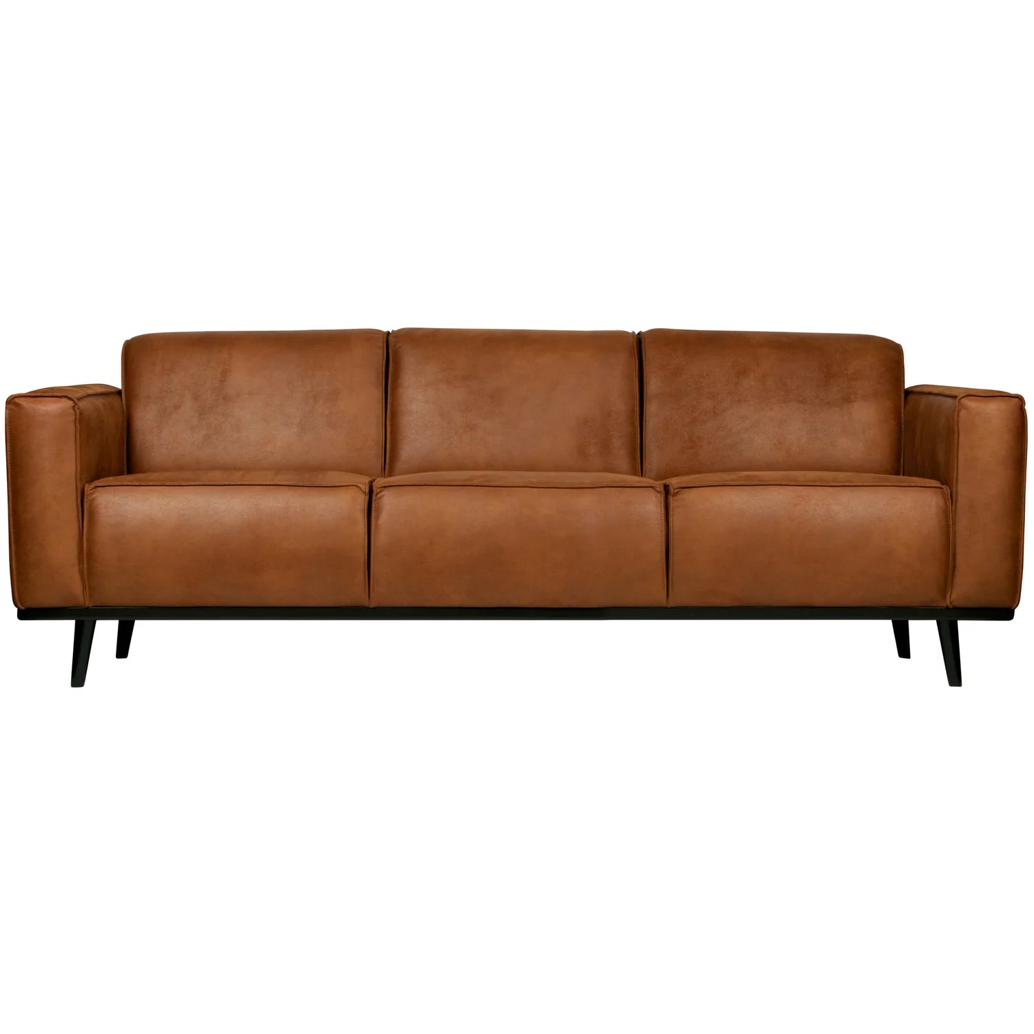 WOOOD, Statement 3-sitssoffa Eco-läder Cognac 230 cm