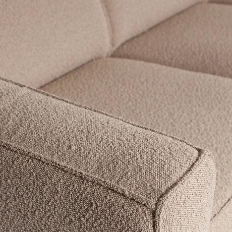 WOOOD, Statement 3-sitssoffa – Bouclé Beige 230 cm