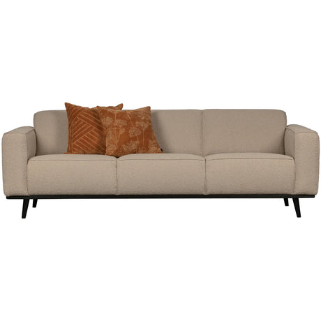 WOOOD, Statement 3-sitssoffa – Bouclé Beige 230 cm