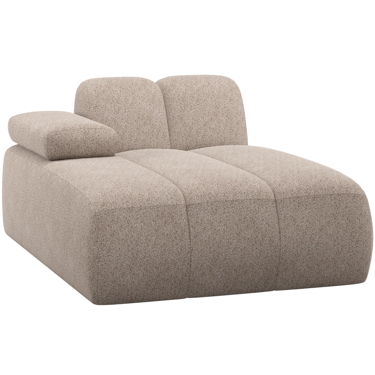 WOOD,  Mojo Divanmodul Vänster – Woolly Mörk Sand