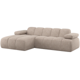 WOOOD, Mojo Soffa med Divan Vänster – Woolly Mörk Sand