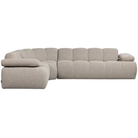 WOOOD, Mojo Hörnsoffa Vänster – Bouclé Beige Melange