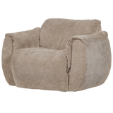 WOOOD, Baggy Svivelfåtölj 3D Chenille Sand ( Förbeställning)