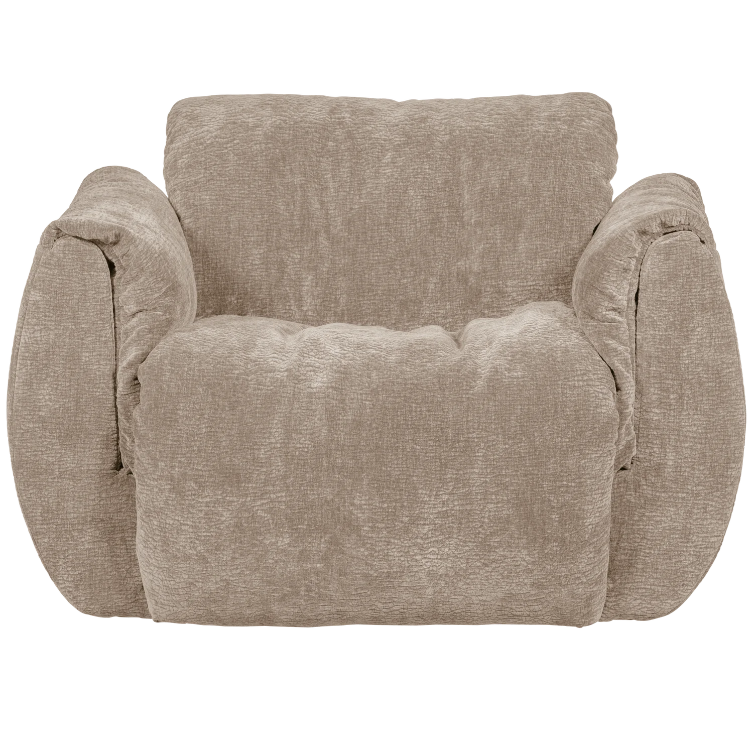WOOOD, Baggy Svivelfåtölj 3D Chenille Sand ( Förbeställning)