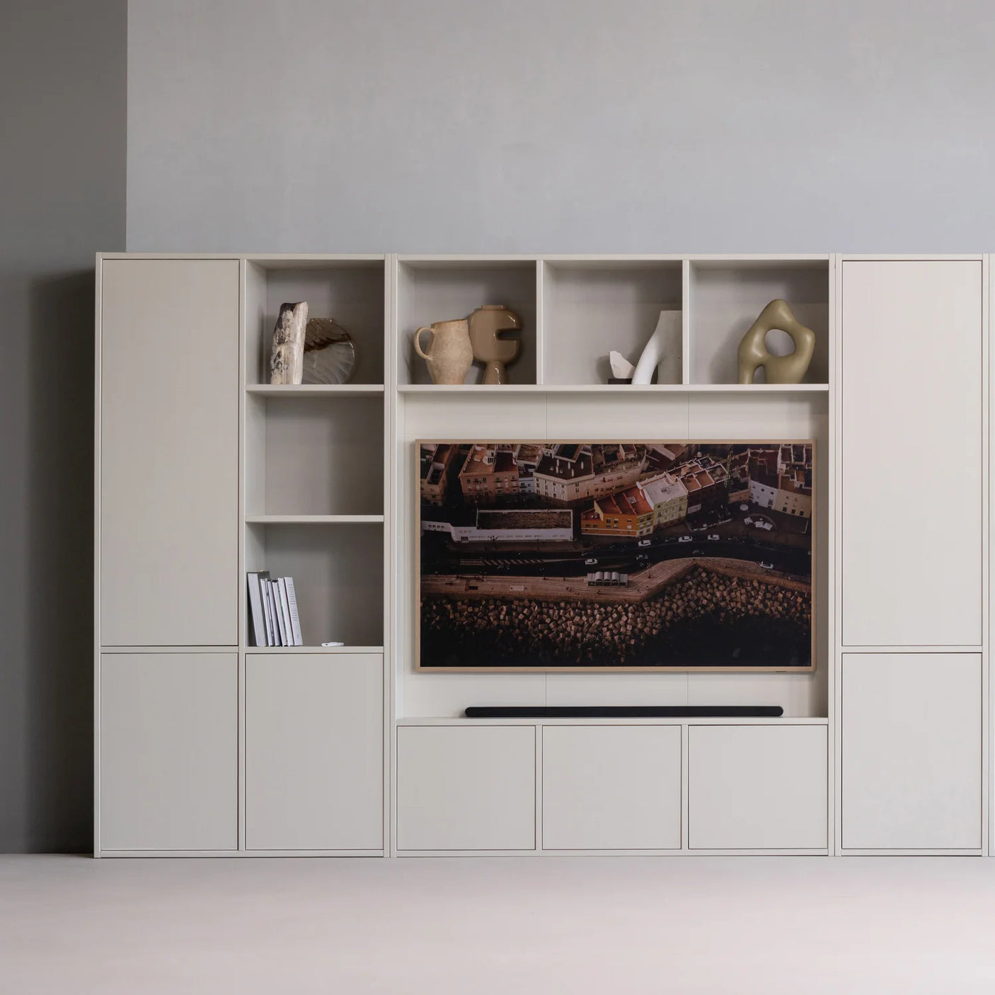 WOOOD, Meggy TV-skåp 160 cm i Furu – Dust [FSC]