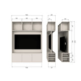 WOOOD, Meggy TV-skåp 160 cm i Furu – Dust [FSC]