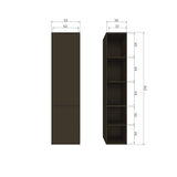 WOOOD, Meggy Smalt Förvaringsskåp 55 cm i Furu – Mellanbrun FSC®