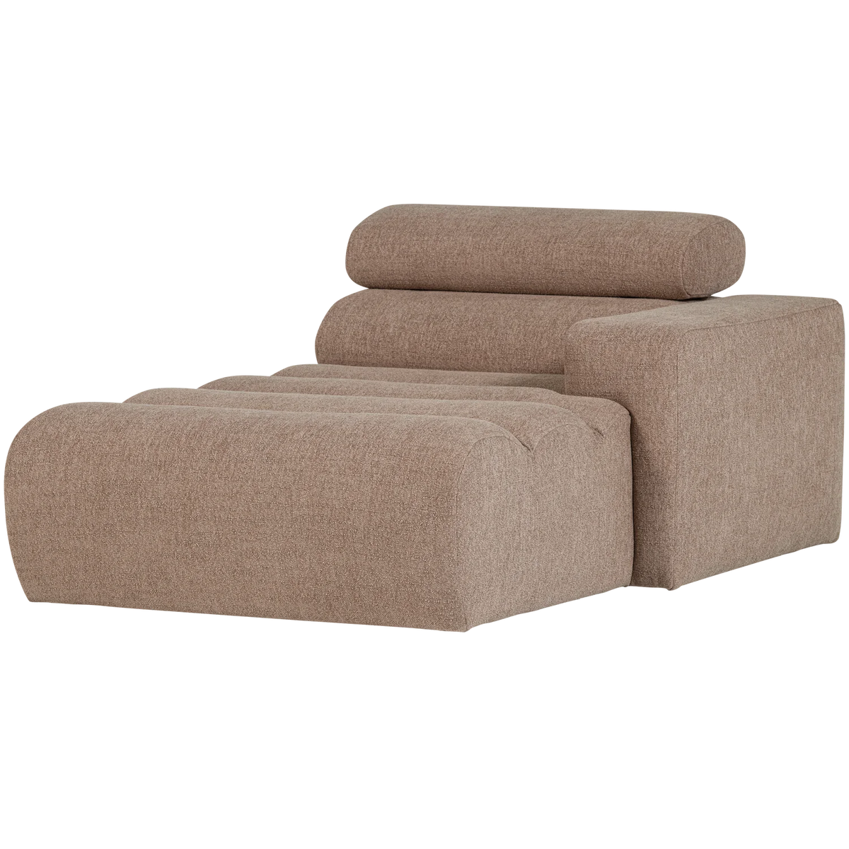 WOOOD, Novi schäslongselement höger – bouclé, taupe
