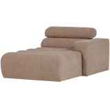 WOOOD, Novi schäslongselement höger – bouclé, taupe