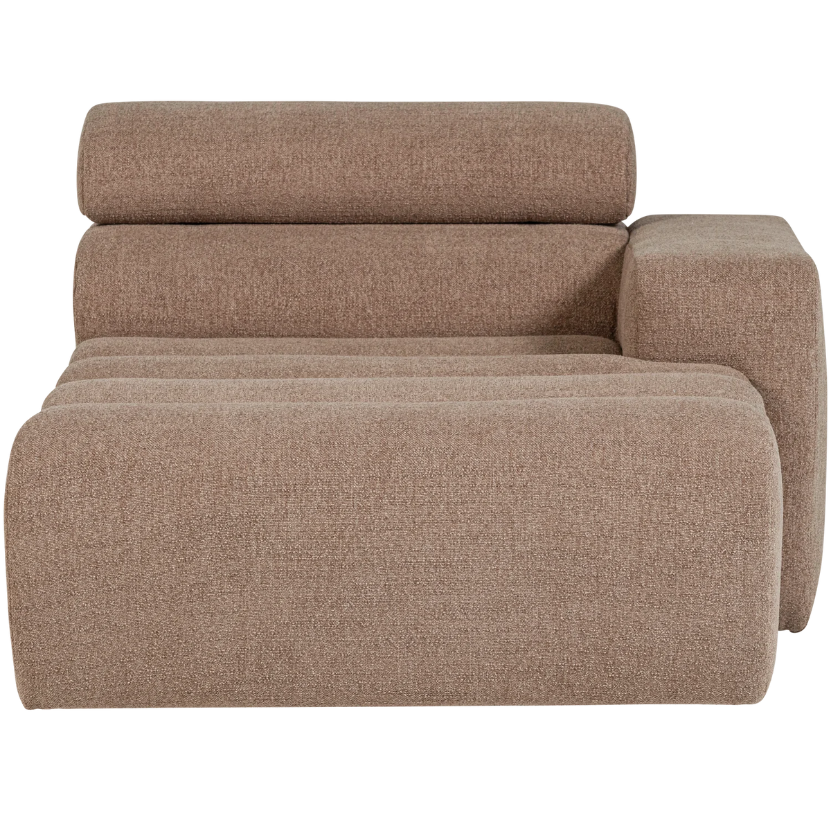 WOOOD, Novi schäslongselement höger – bouclé, taupe