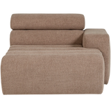 WOOOD, Novi schäslongselement höger – bouclé, taupe