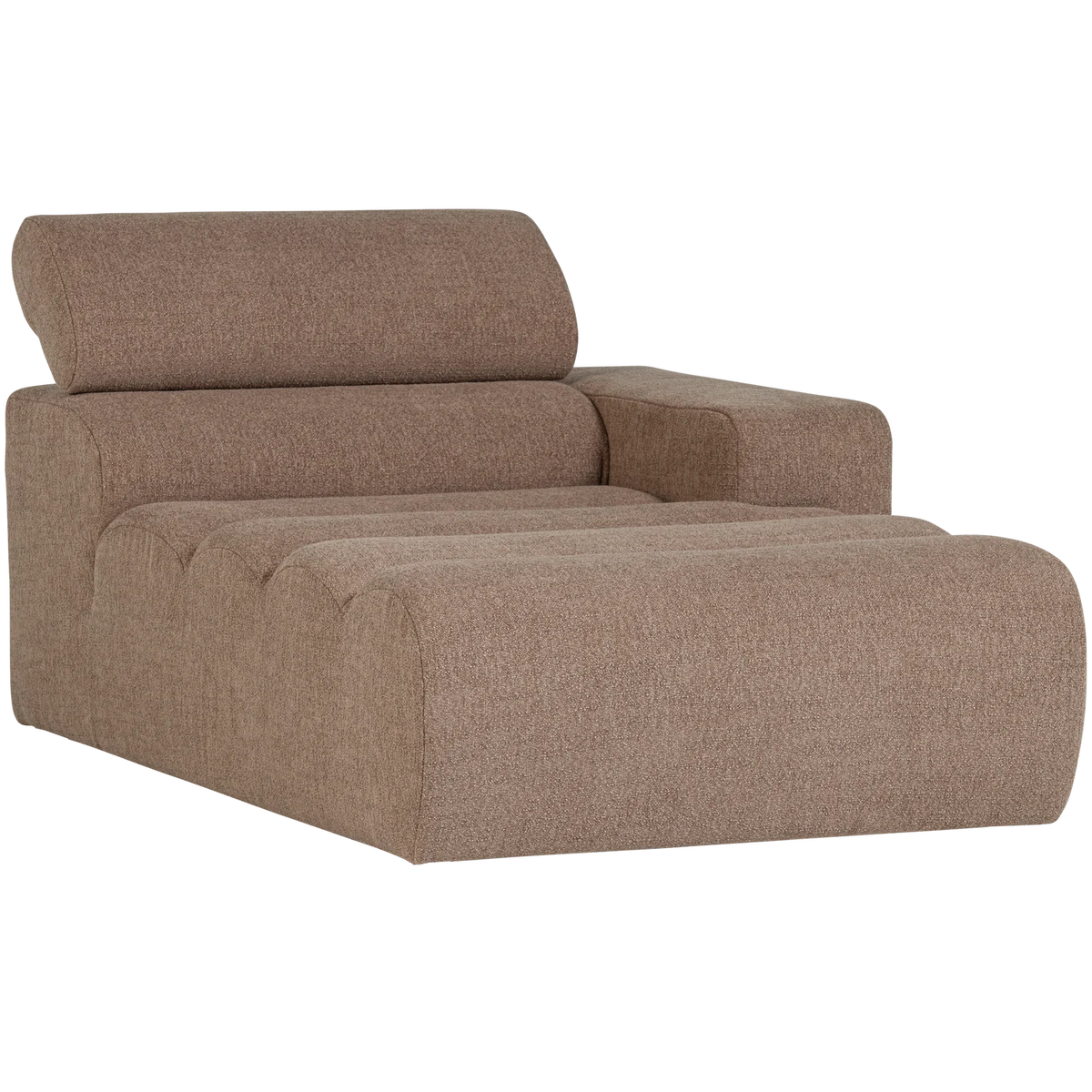 WOOOD, Novi schäslongselement höger – bouclé, taupe