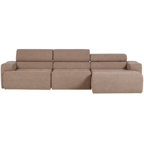 WOOOD, Novi schäslongsoffa höger – bouclé, taupe