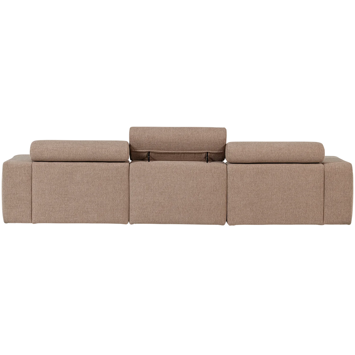 WOOOD, Novi schäslongsoffa höger – bouclé, taupe