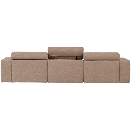 WOOOD, Novi schäslongsoffa höger – bouclé, taupe
