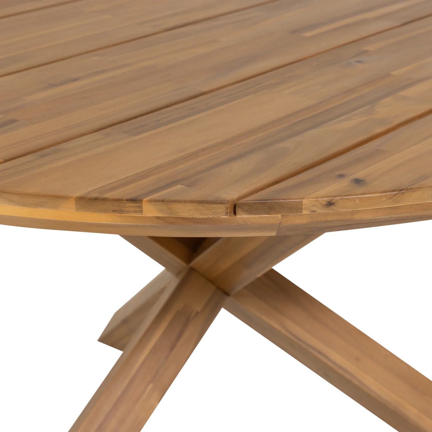 WOOOD, Kiro Trädgårdsbord Ø135 cm i Akaciaträ – Natur [FSC]