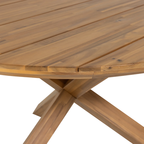 WOOOD, Kiro Trädgårdsbord Ø135 cm i Akaciaträ – Natur [FSC]
