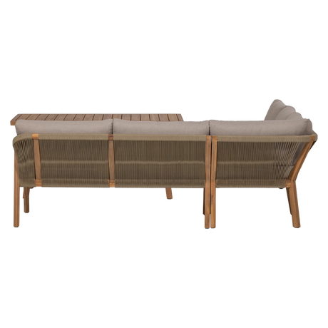 WOOOD, Taro Low Dining Loungeset i Akaciaträ – Natur [FSC]