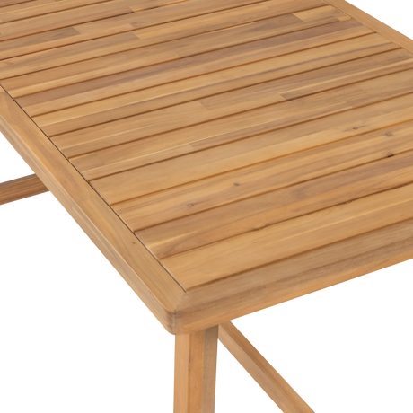 WOOOD, Taro Low Dining Loungeset i Akaciaträ – Natur [FSC]