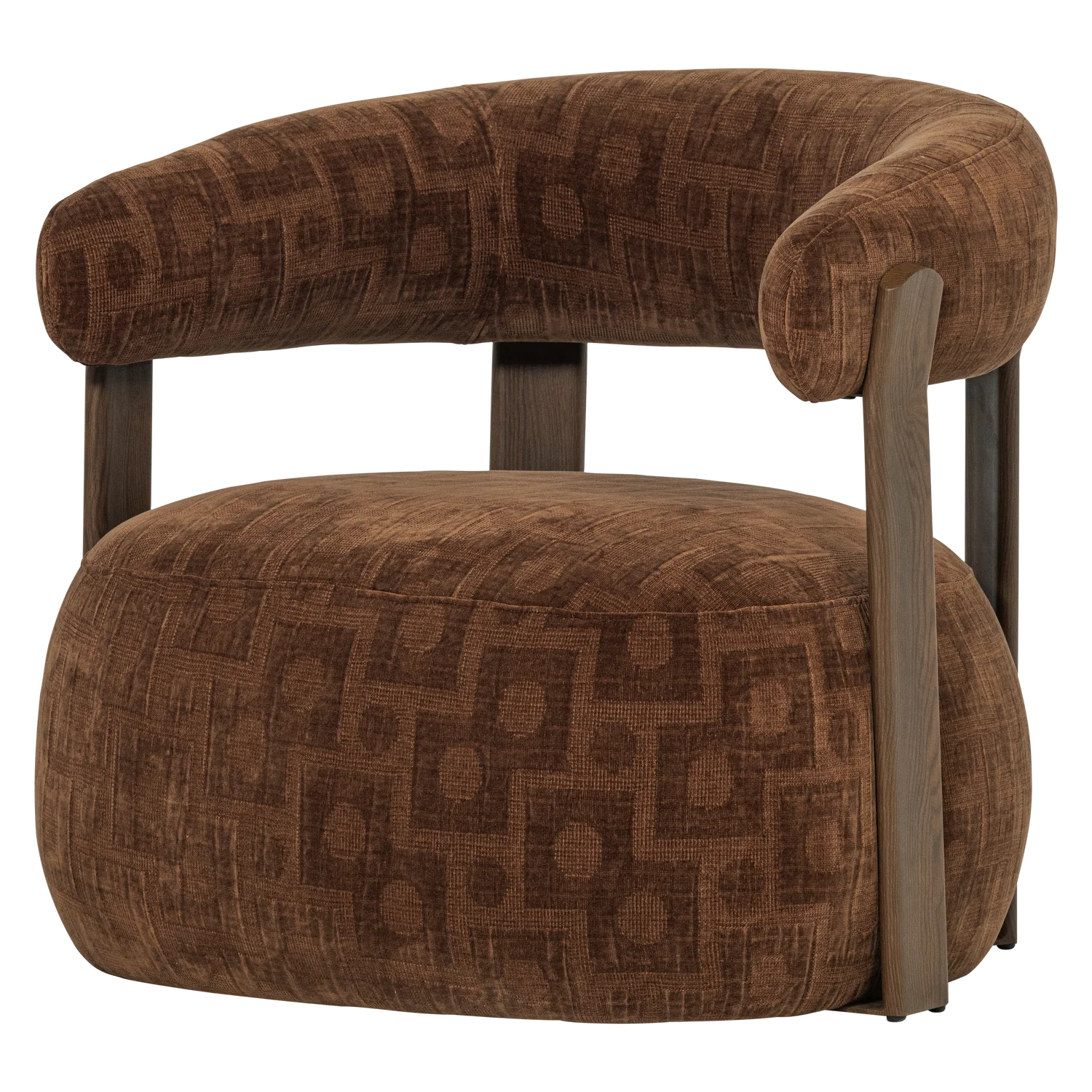 WOOD, Foon Fåtölj 3D Strukturerad Brun