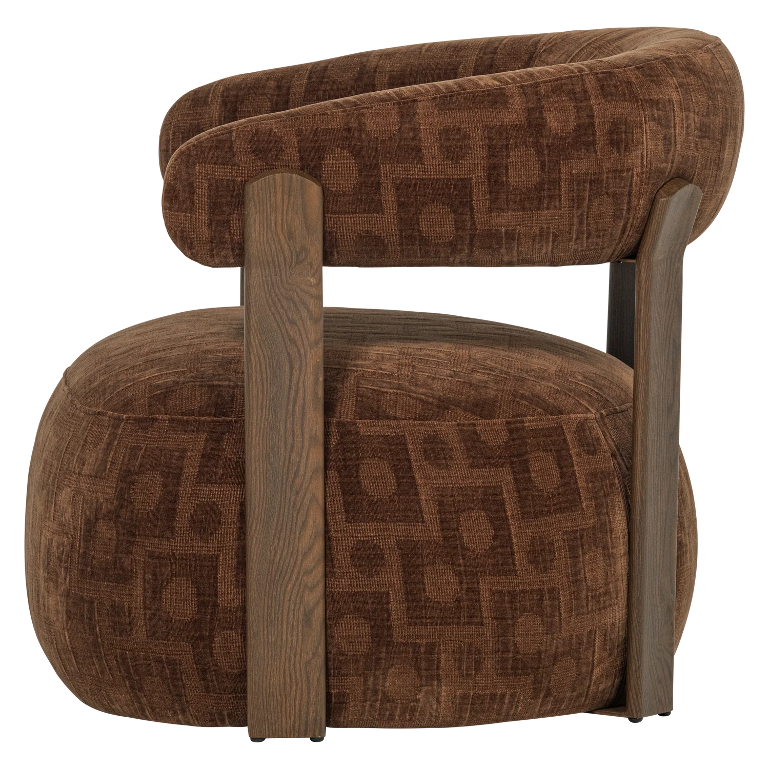 WOOD, Foon Fåtölj 3D Strukturerad Brun