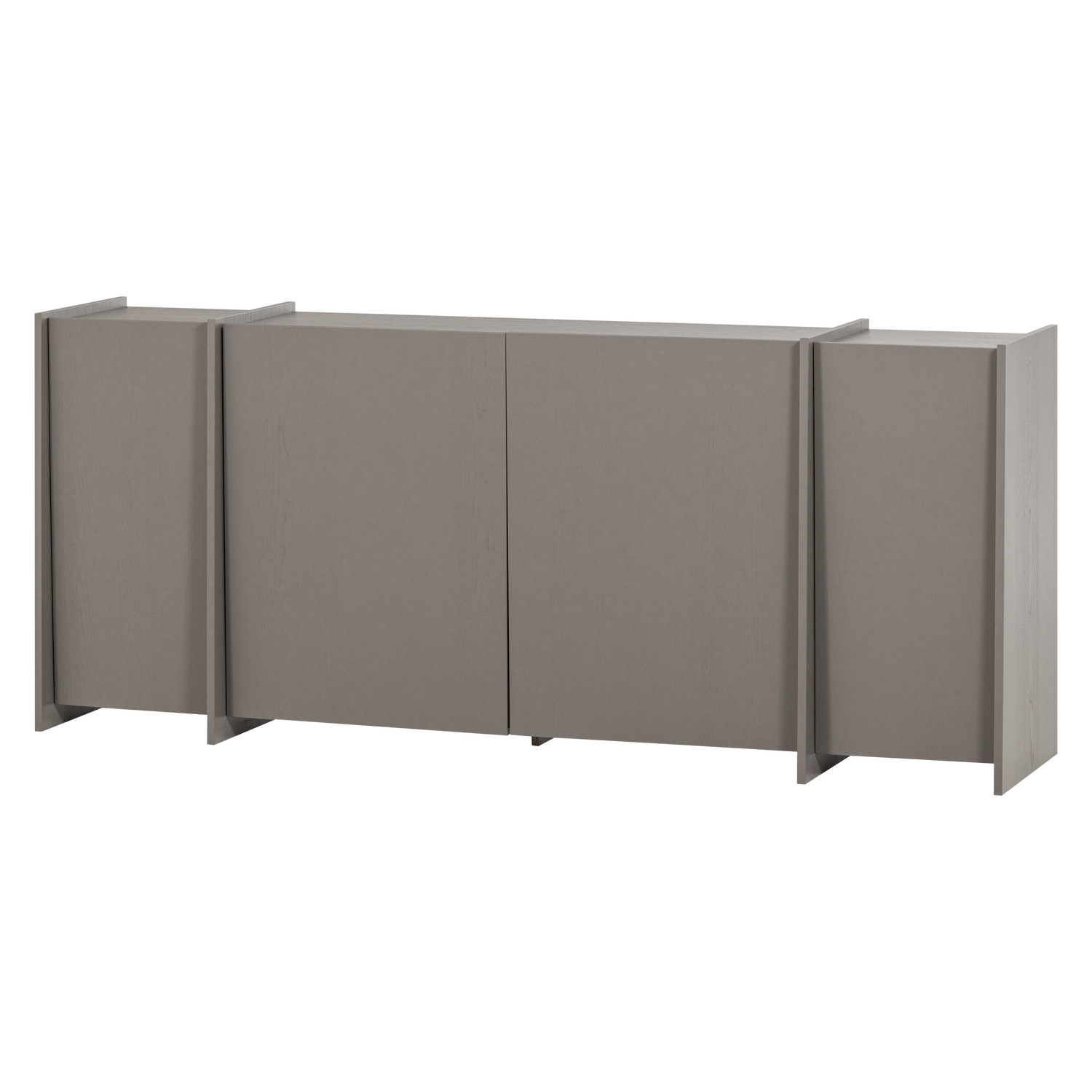 BROCK SIDEBOARD 200 CM ASH VENEER WARM GREY [fsc]