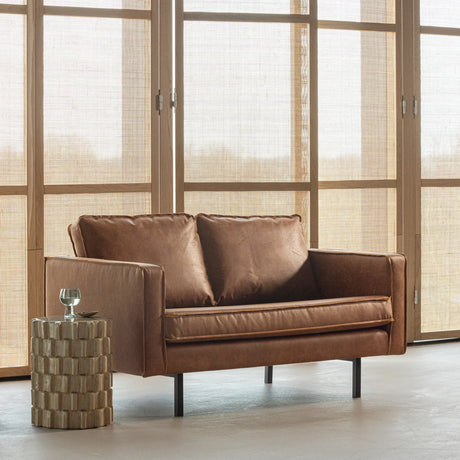 WOOOD, Rodeo 2-sitssoffa – Eco-läder Cognac [FSC]