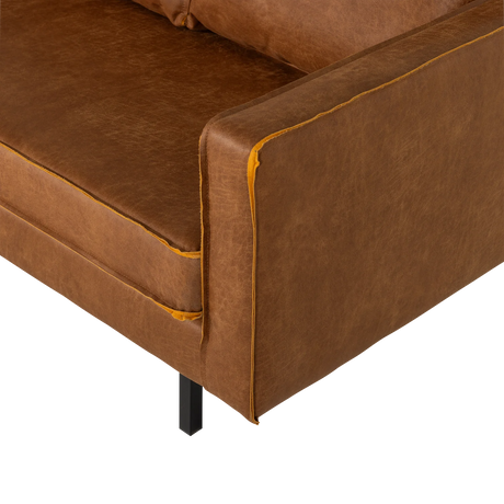 WOOOD, Rodeo 2-sitssoffa – Eco-läder Cognac [FSC]