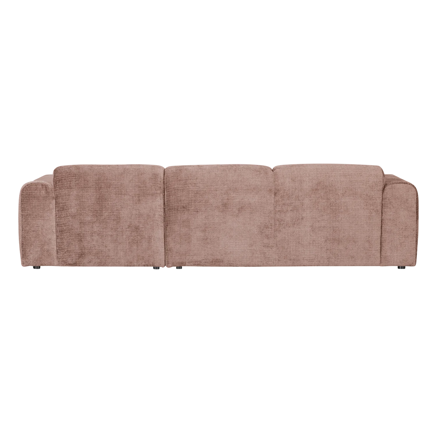 WOOD, Cloud Soffa med Divan Höger – Chenille Taupe/Rosa [FSC]