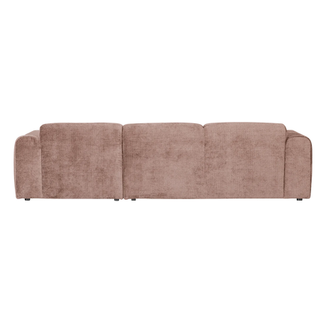 WOOOD, Cloud Soffa med Divan Höger – Chenille Taupe/Rosa [FSC]