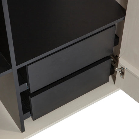 Vtwonen, Daily Double garderob 200 × 100 cm i furu, dakargrau – FSC-certifierad