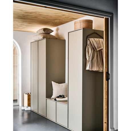 Vtwonen, Daily Double garderob 200 × 100 cm i furu, dakargrau – FSC-certifierad