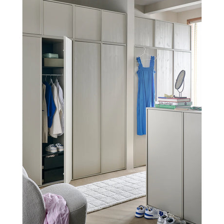 Vtwonen, Daily Double garderob 200 × 100 cm i furu, dakargrau – FSC-certifierad