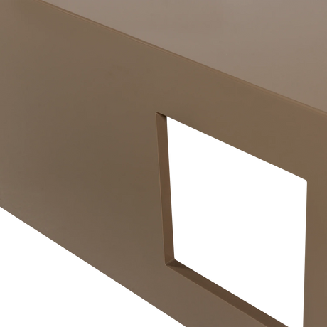 Vtwonen, Modern soffbord i MDF, högblankt – sandfärgat