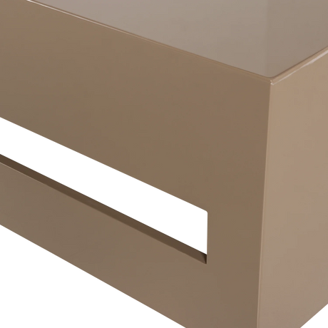 Vtwonen, Modern soffbord i MDF, högblankt – sandfärgat