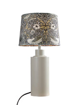 Solo Bordslampa – Matt beige med mönstrad skärm 46 cm