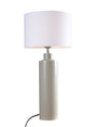 Solo Bordslampa – Matt beige med vit skärm 57 cm