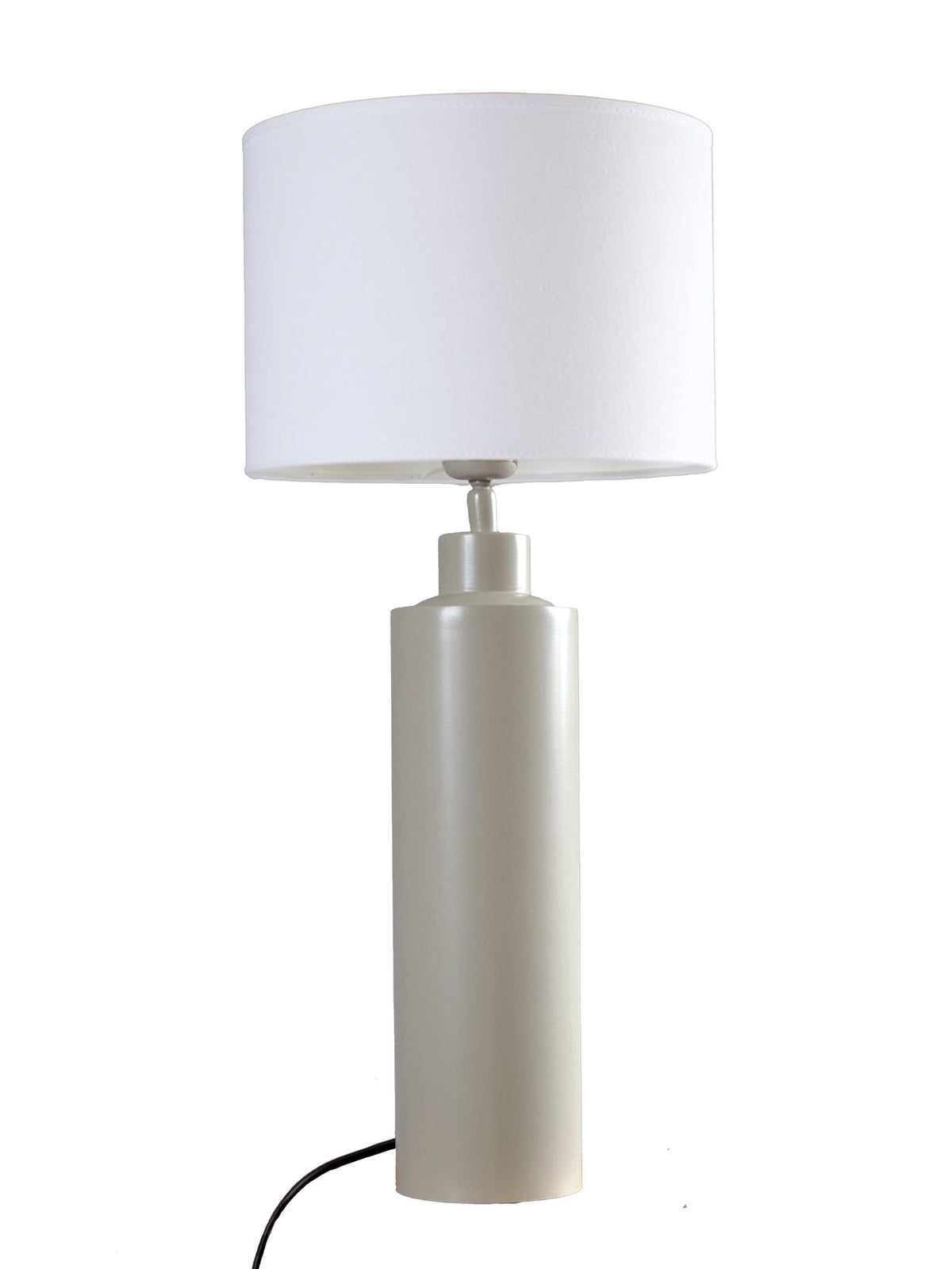 Solo Bordslampa – Matt beige med vit skärm 57 cm