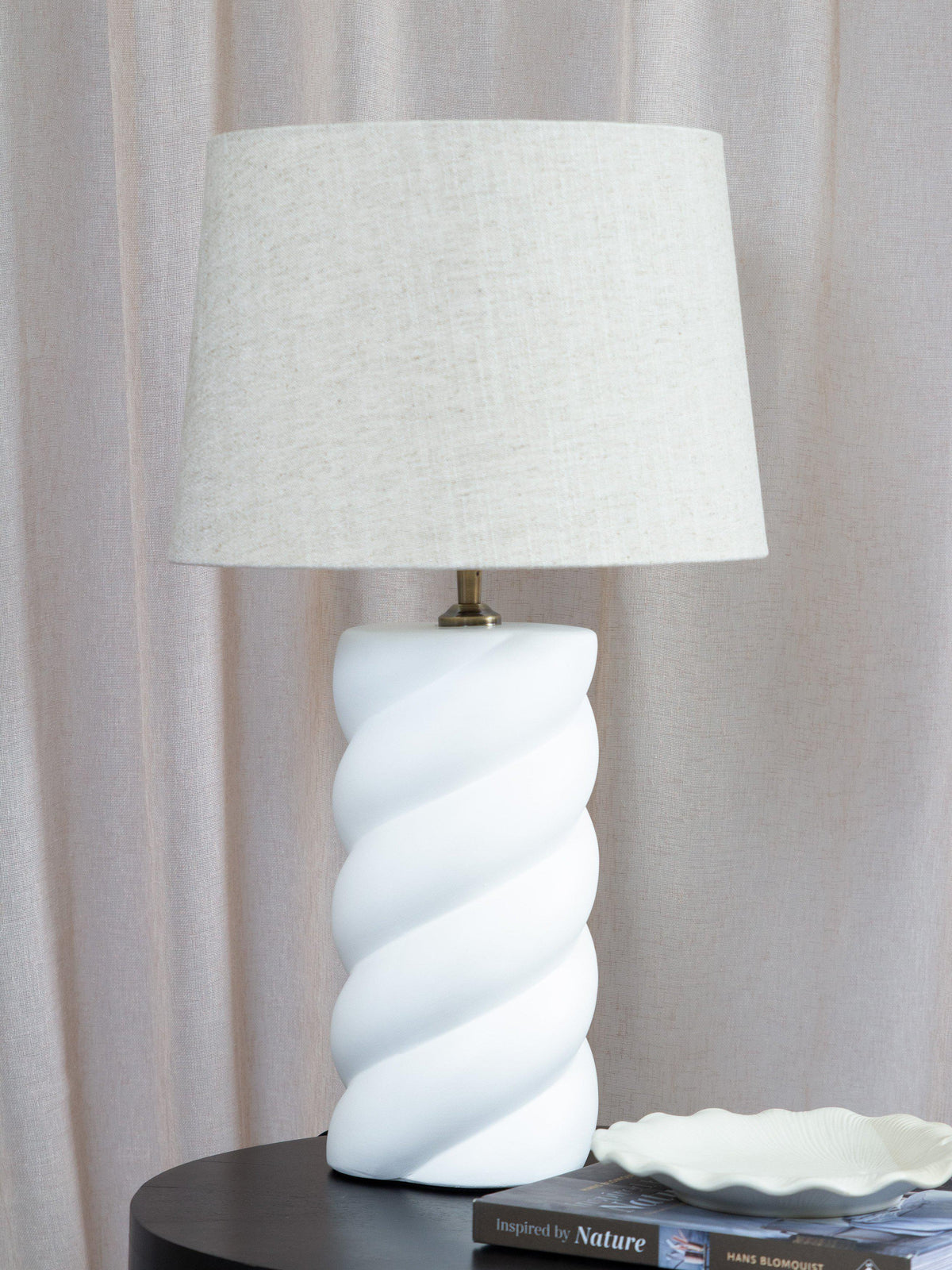 Spin Bordslampa med Sofia Florenzo-skärm 65 cm