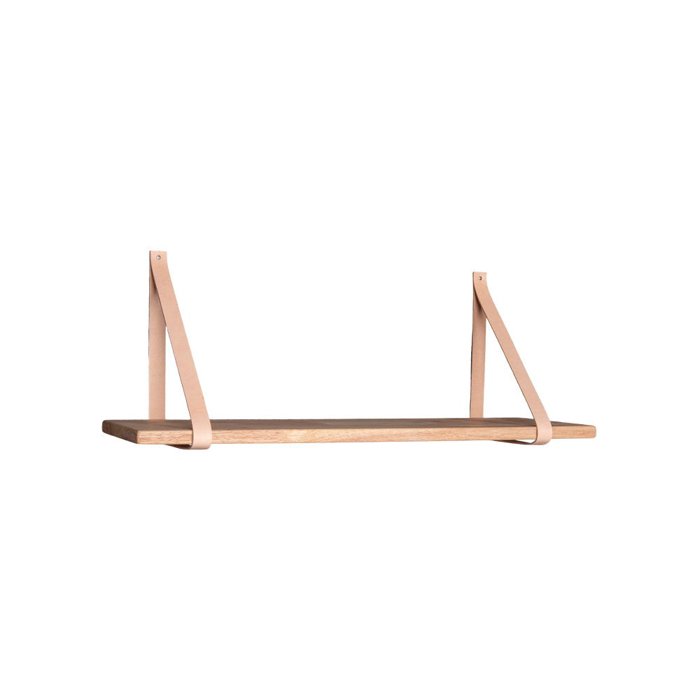House Nordic, Forno Hylla Natur med Läderremmar 80 cm