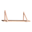 House Nordic, Forno Hylla Natur med Läderremmar 120 cm