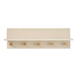 House Nordic, Rocca Vägghylla med Krokar Beige 50 cm