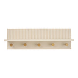 House Nordic, Rocca Vägghylla med Krokar Beige 50 cm