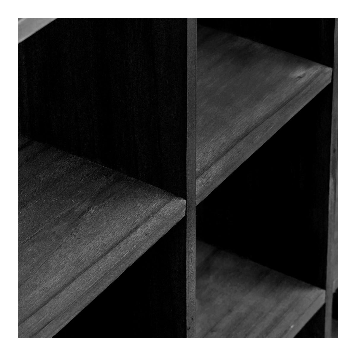 House Nordic, Moss Vägghylla Furu Svart 46 cm