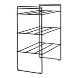 House Nordic, Swansea Skohylla Stål Svart 3 Hyllplan 60 cm