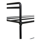 House Nordic, Swansea Skohylla Stål Svart 3 Hyllplan 60 cm