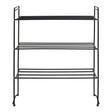 House Nordic, Swansea Skohylla Stål Svart 3 Hyllplan 60 cm