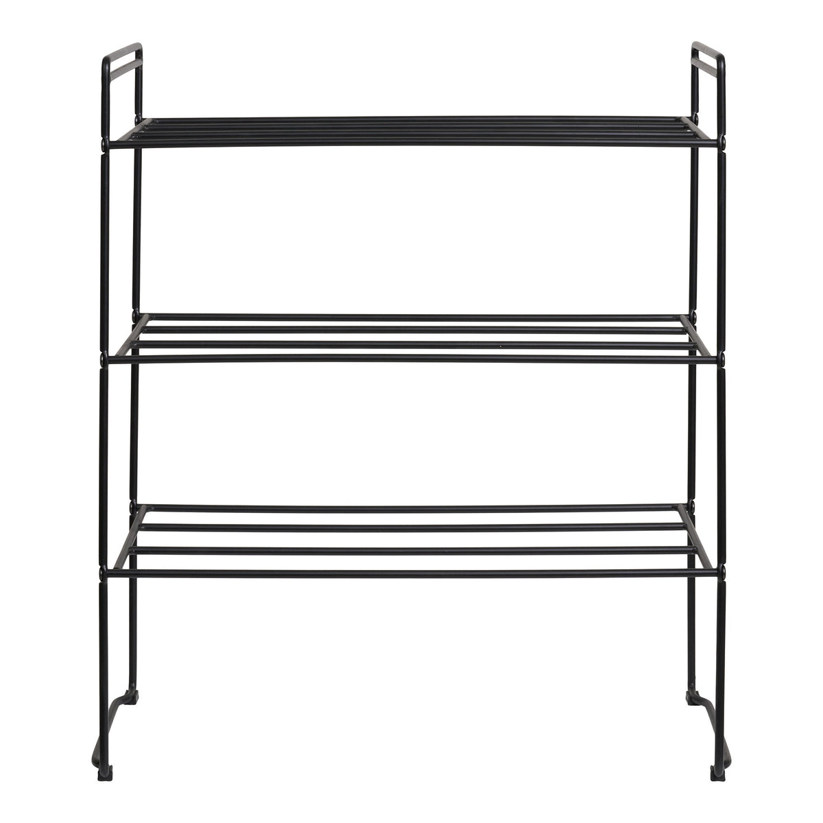 House Nordic, Swansea Skohylla Stål Svart 3 Hyllplan 60 cm