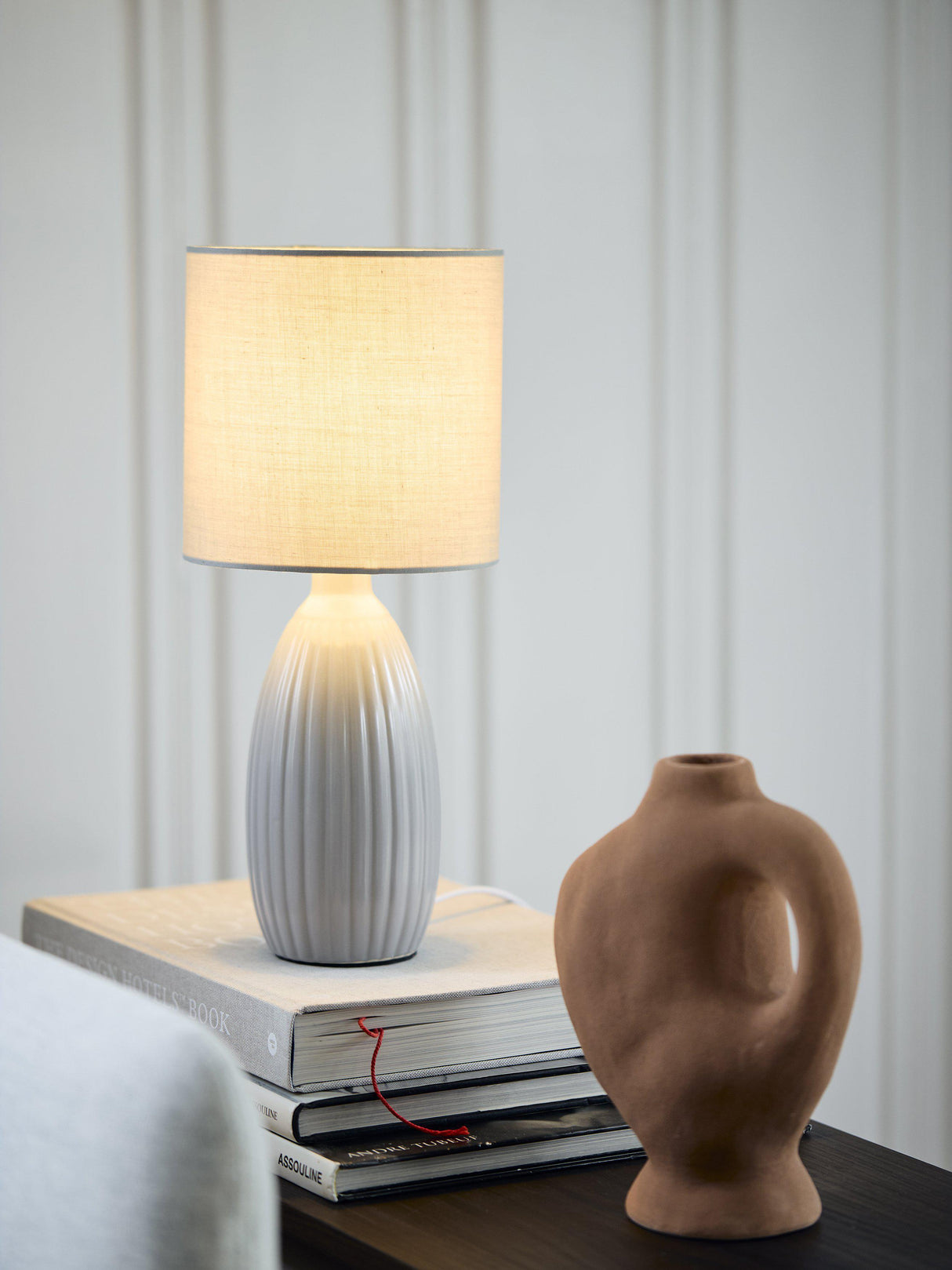 Uno bordslampa Grå 37cm